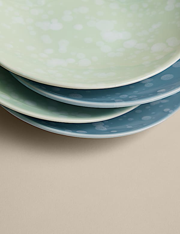 Set of 4 Splatter Side Plates - AT