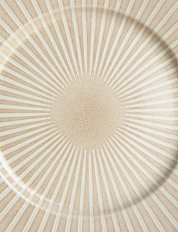 צלחת גדולה בצביעה מיוחדת עם פסים - IL