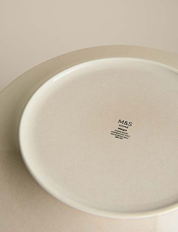 צלחת גדולה בצביעה מיוחדת עם פסים - IL