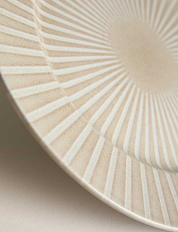 צלחת גדולה בצביעה מיוחדת עם פסים - IL