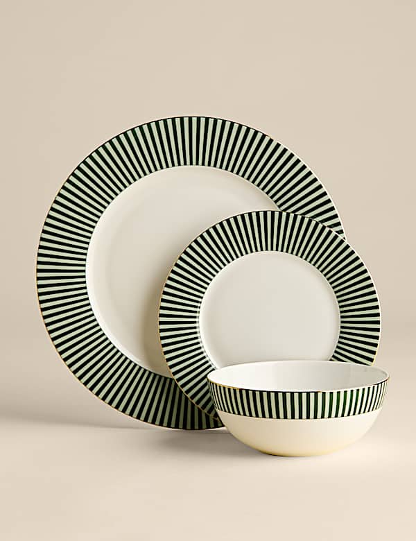 12 Piece Hampton Bone China Dinner Set - CZ