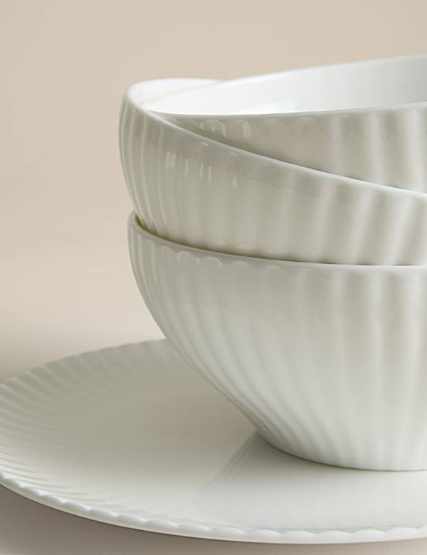 12 Piece Hampton Fluted Dinner Set - FI