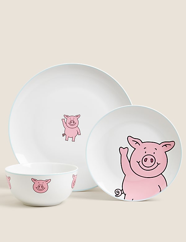 12 Piece Percy Pig™ Dinner Set