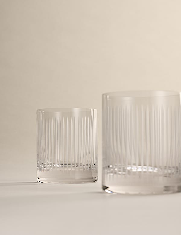 Set of 4 Marais Crystal Tumblers - BN