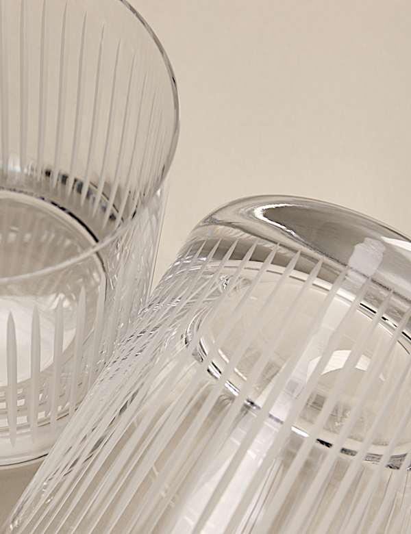 Set of 4 Marais Crystal Tumblers - BN