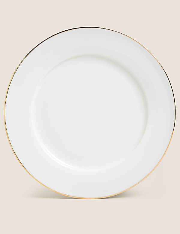 12 Piece Gold Rim Dinner Set