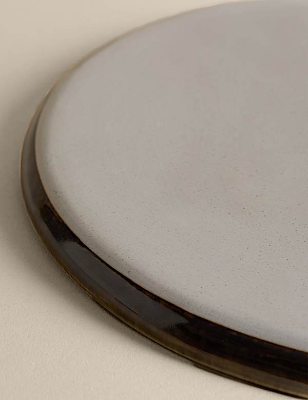 Straight Side Reactive Glaze Dinner Plate - LV