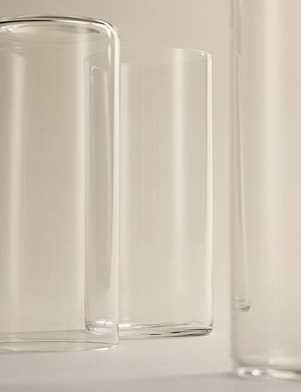 Set of 4 Straight Sided Hi Ball Glasses - BN