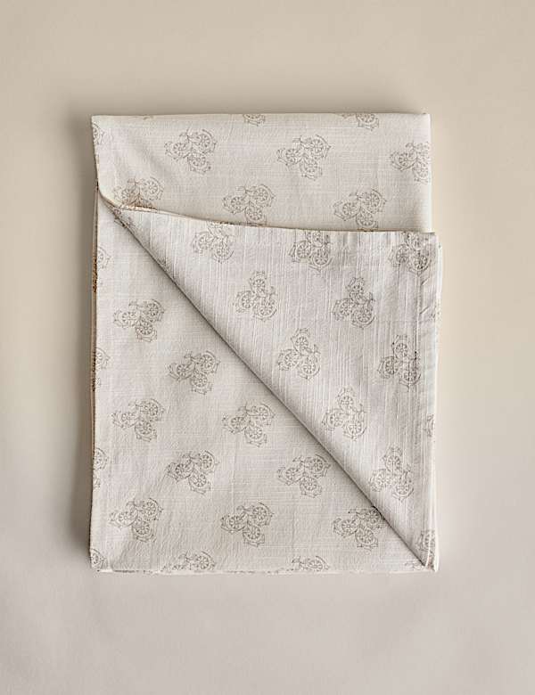 Pure Cotton Block Print Tablecloth - AL