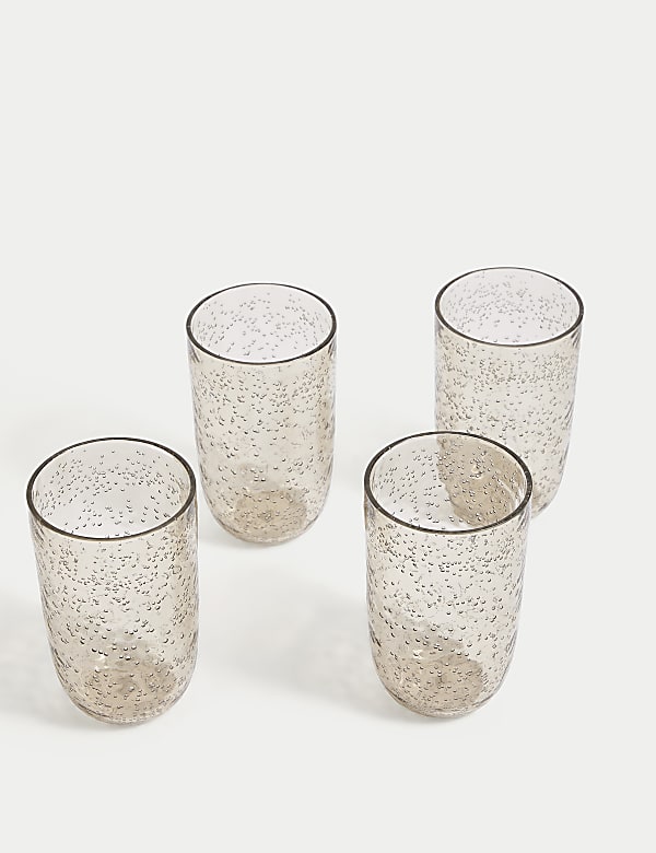 Set of 4 Global Artisan Picnic Hi Ball Glasses - MX