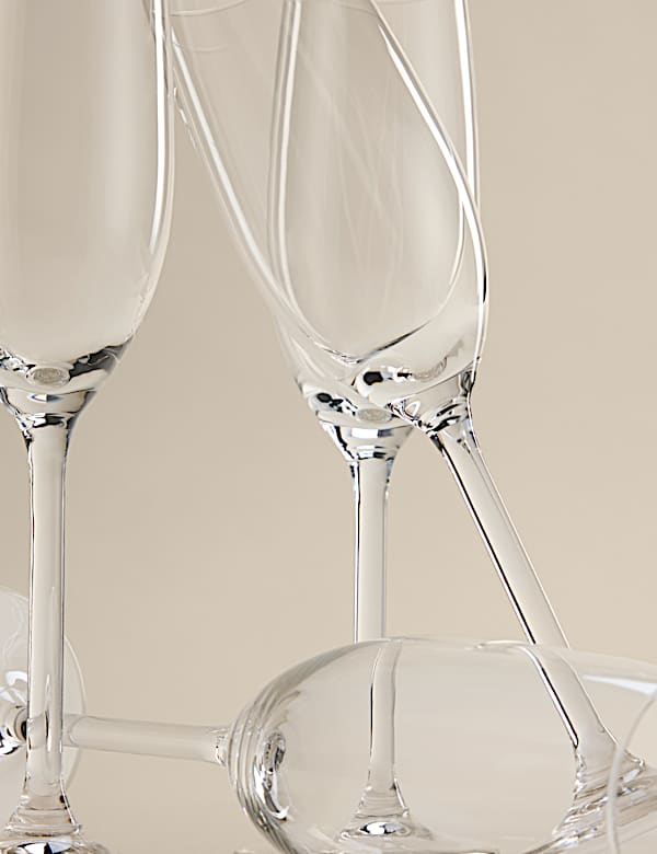 Set of 4 Everyday Champagne Flutes - IL