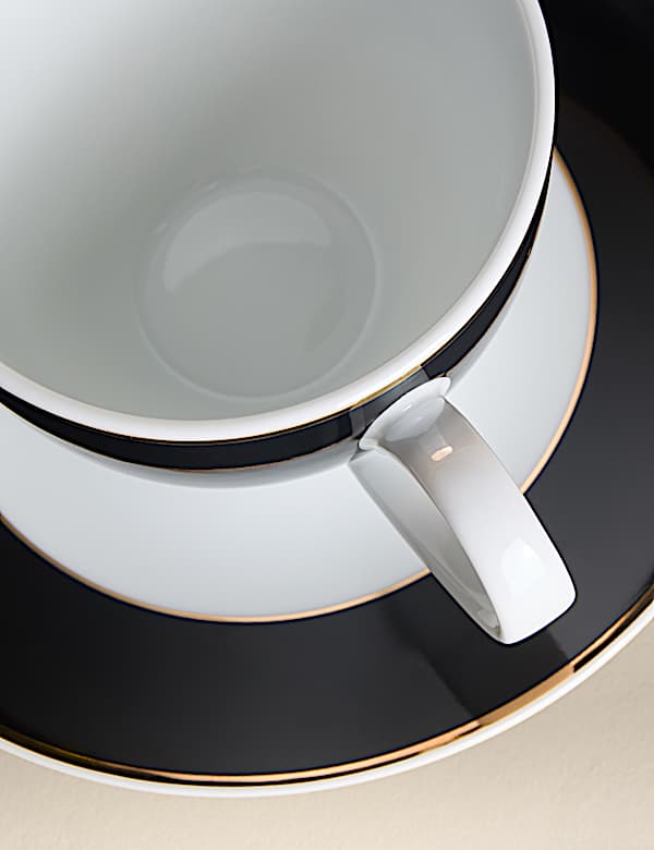 Maxim Gilded Rim Cup & Saucer - TW