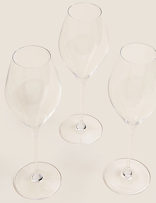 Set of 4 Grace Crystal White Wine Glasses