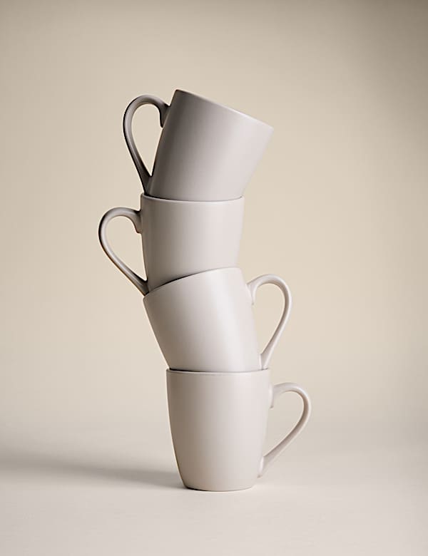 Set of 4 Everyday Stoneware Mugs - IL