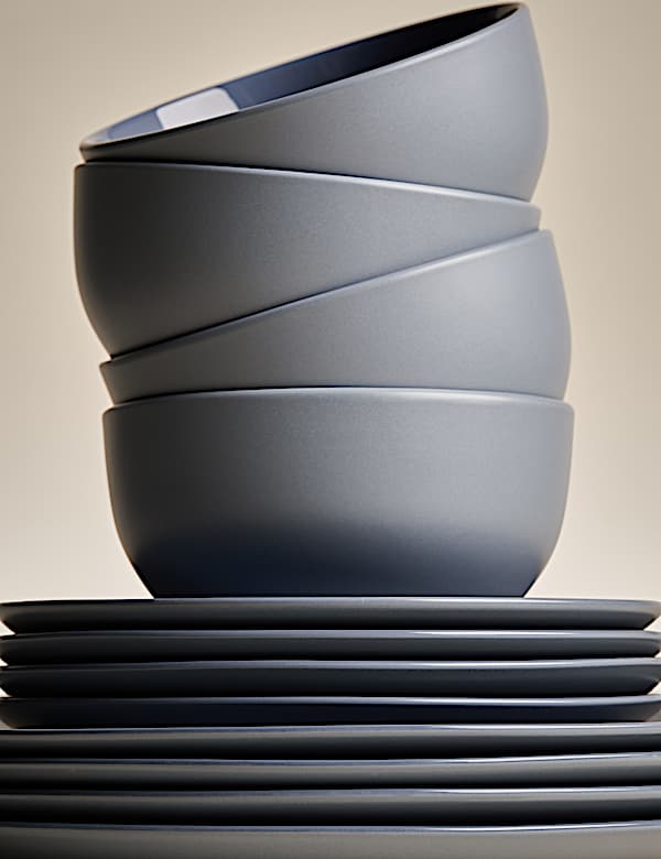 12 Piece Everyday Stoneware Dinner Set - CY