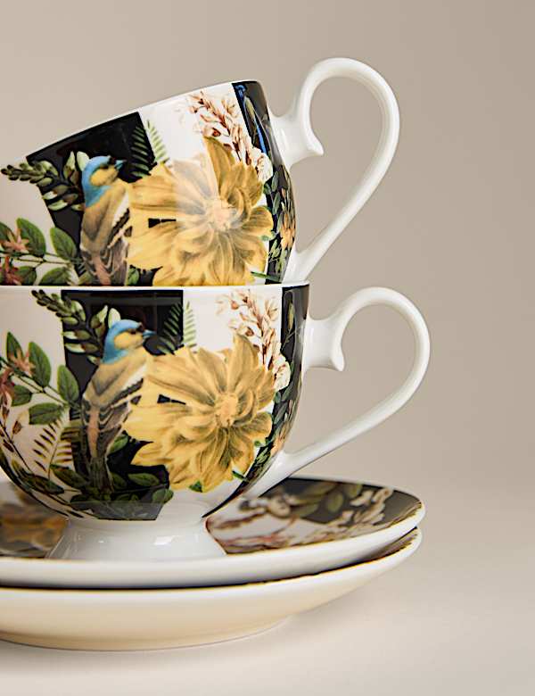 Striped Floral Teapot Gift Set - HU