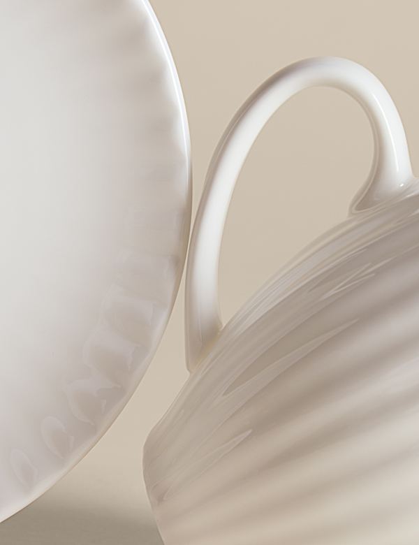 Fluted Hampton Cup & Saucer - ES