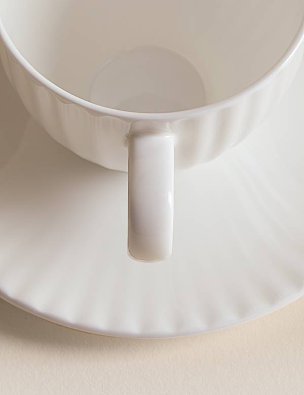 Fluted Hampton Cup & Saucer - ES