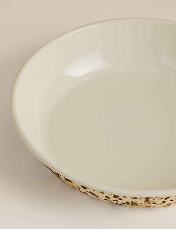 Enamel Splatter Low Mixing Bowl - CA