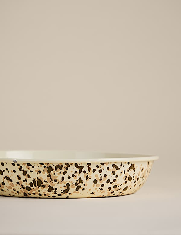 Enamel Splatter Low Mixing Bowl - CA