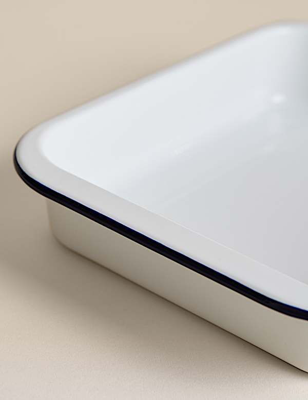 Kleiner Br&auml;ter aus Emaille (29 cm) - AT