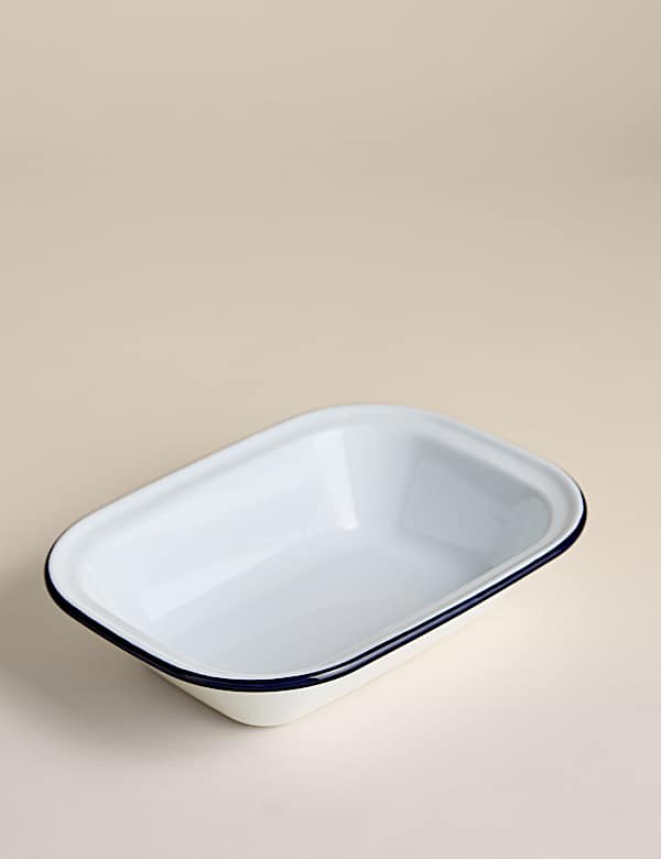 Geëmailleerde schaal voor pasteigerechten, 28 cm - NL