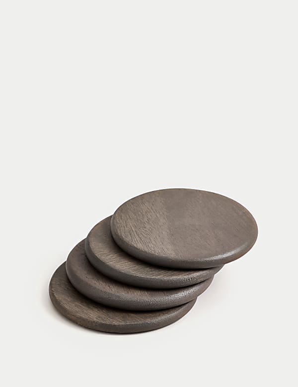 Set of 4 Wooden Coasters - VN
