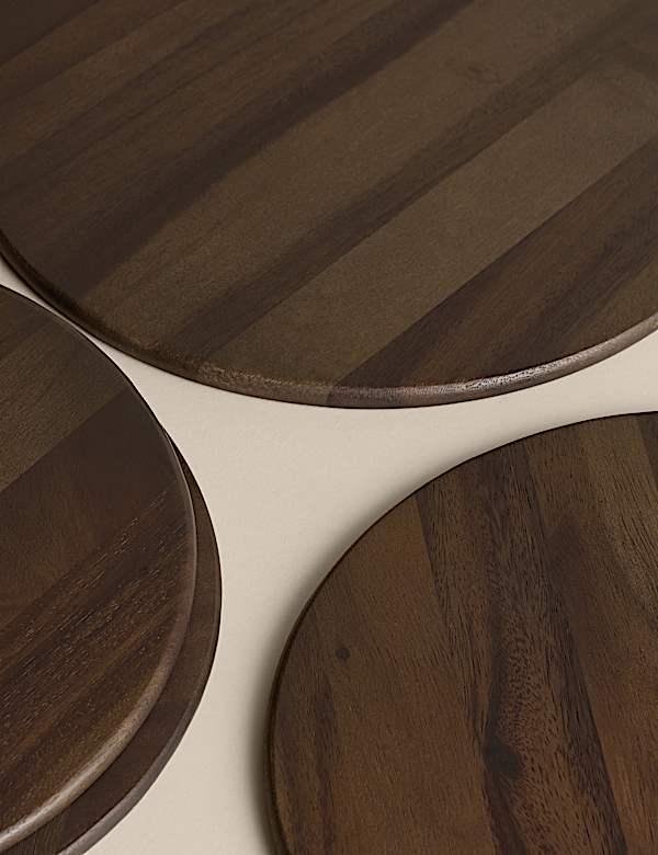 Set of 4 Wooden Placemats - FR