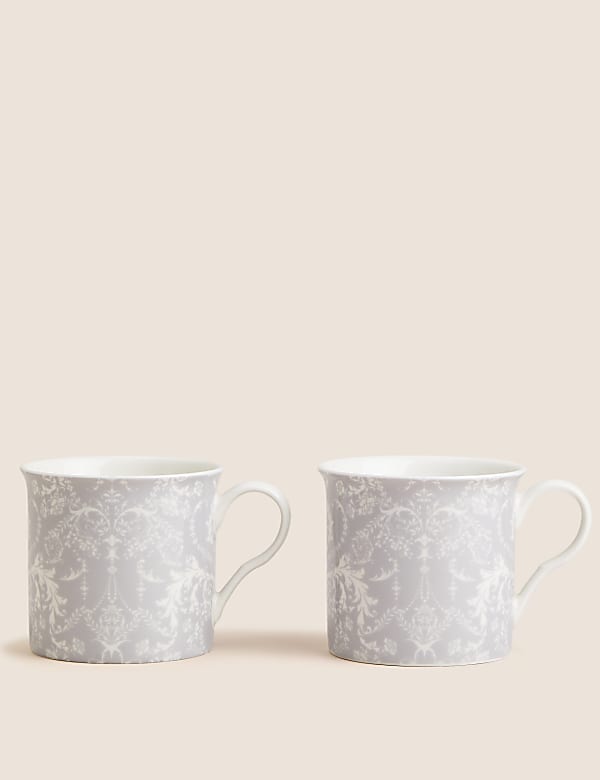 Lot de 2 mugs à motif palace - LU