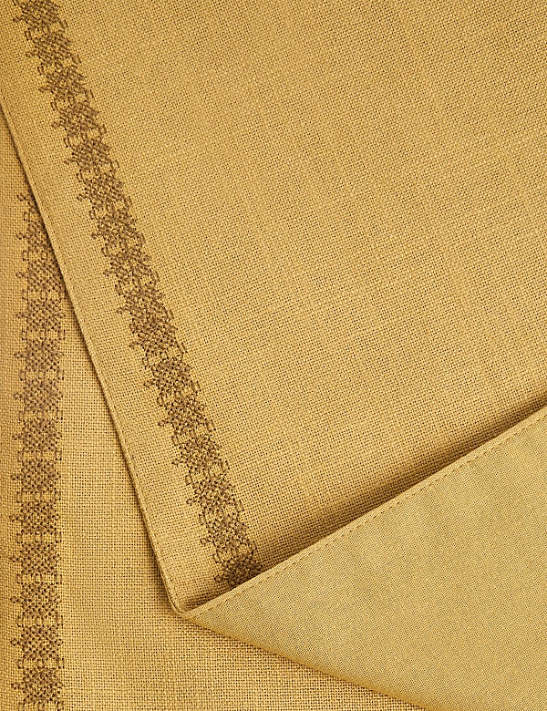 Pure Cotton Embroidered Table Runner - NZ