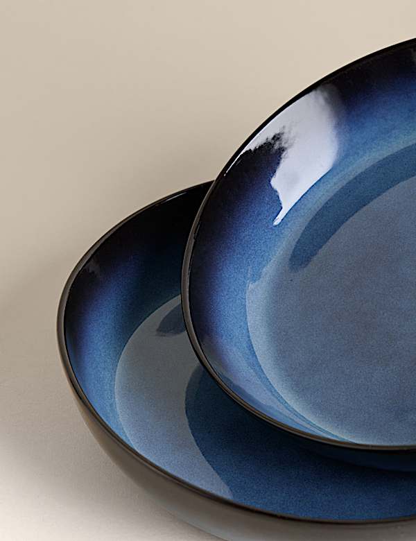 Set of 4 Amberley Reactive Pasta Bowls - UA