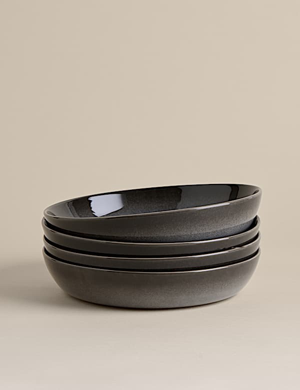 Set of 4 Amberley Reactive Pasta Bowls - PT