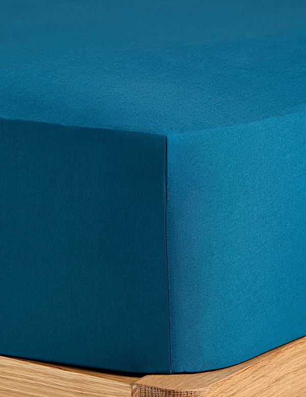 Diep hoeslaken van gewassen katoen - NL