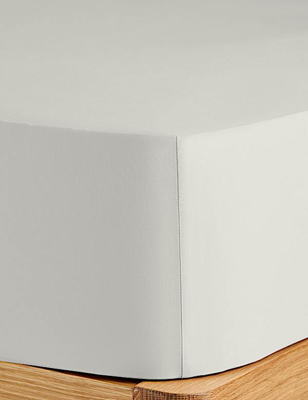 Washed Cotton Deep Fitted Sheet - US