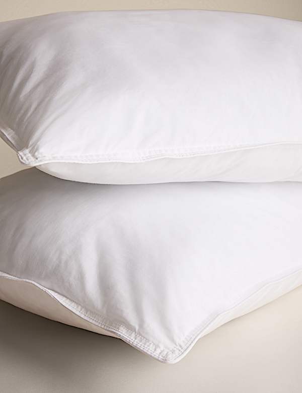 2pk Ultimate Comfort Pure Cotton Medium Pillows - JE