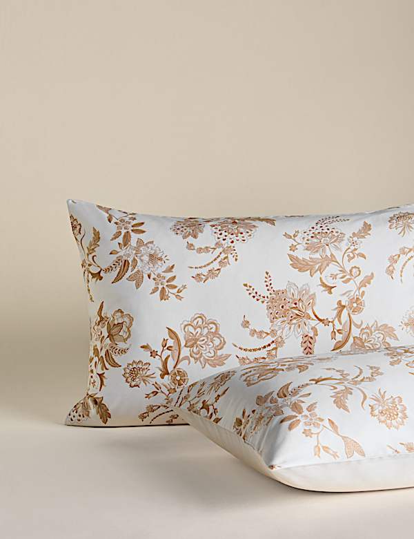Sateen Jacobean Floral Bedding Set - VN