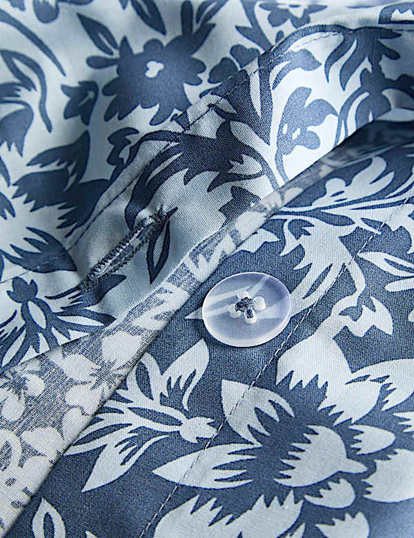 Pure Cotton Mirrored Floral Bedding Set - US