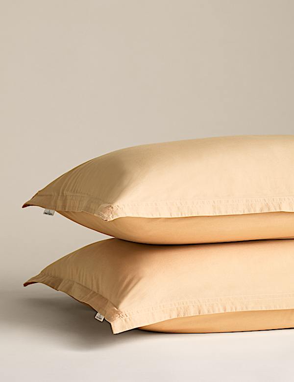 2 Pack Washed Cotton Oxford Pillowcases - IT