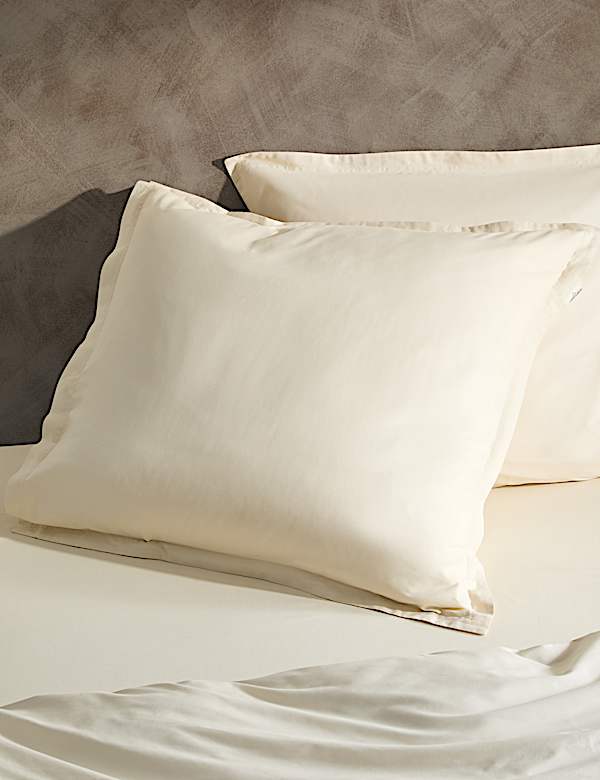 2pk Washed Cotton Square Pillowcases - GR