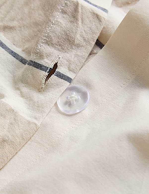 Pure Cotton Seersucker Stripe Bedding Set - SK