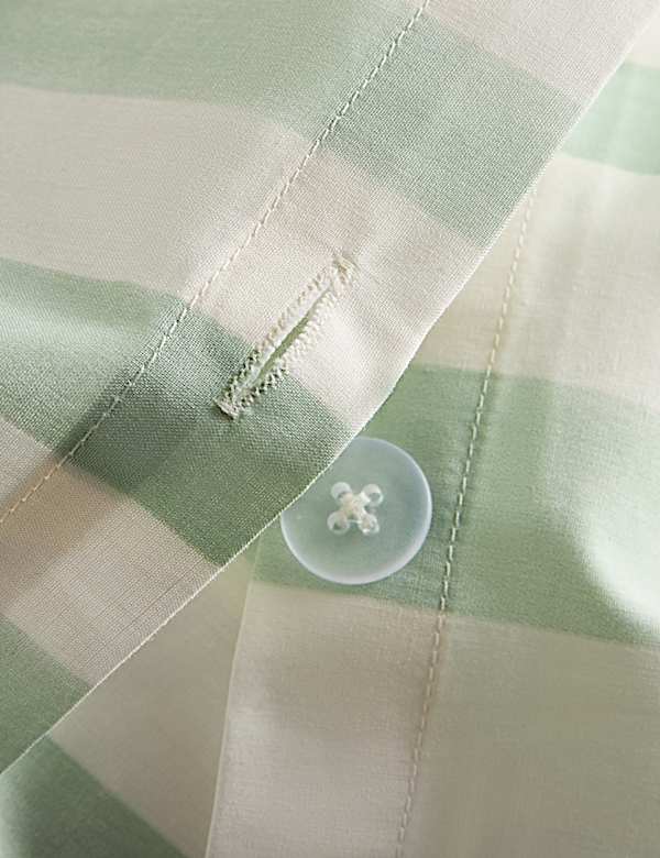 Pure Cotton Embroidered Bow Striped Bedding Set - GR