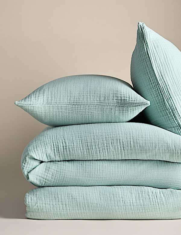 Pure Cotton Muslin Bedding Set - RS