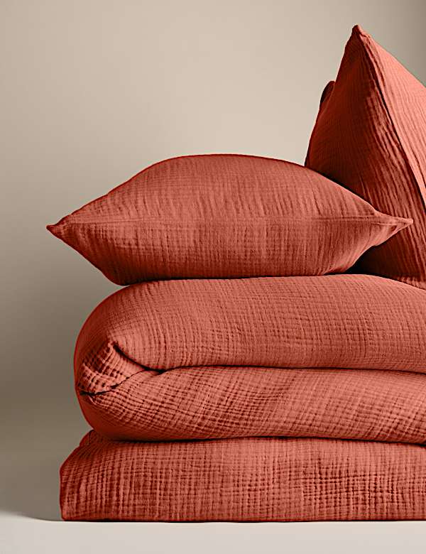 Pure Cotton Muslin Bedding Set - JE