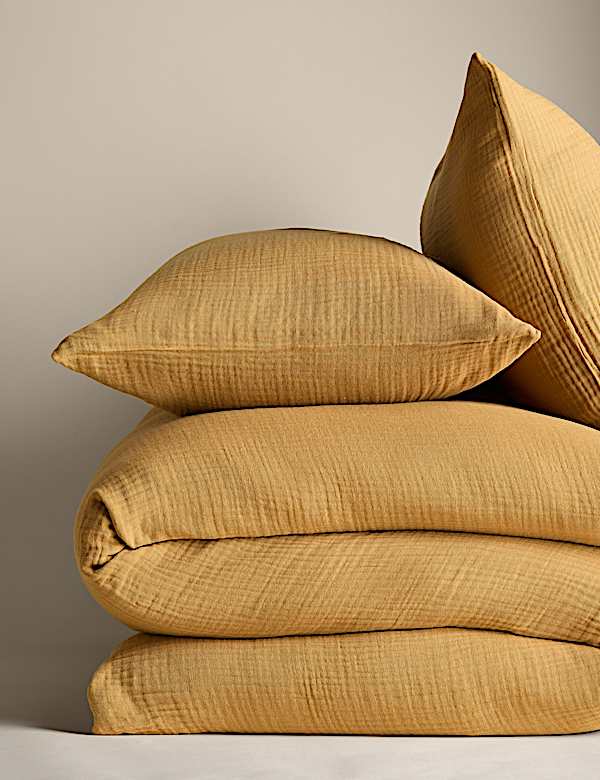 Pure Cotton Muslin Bedding Set - LU