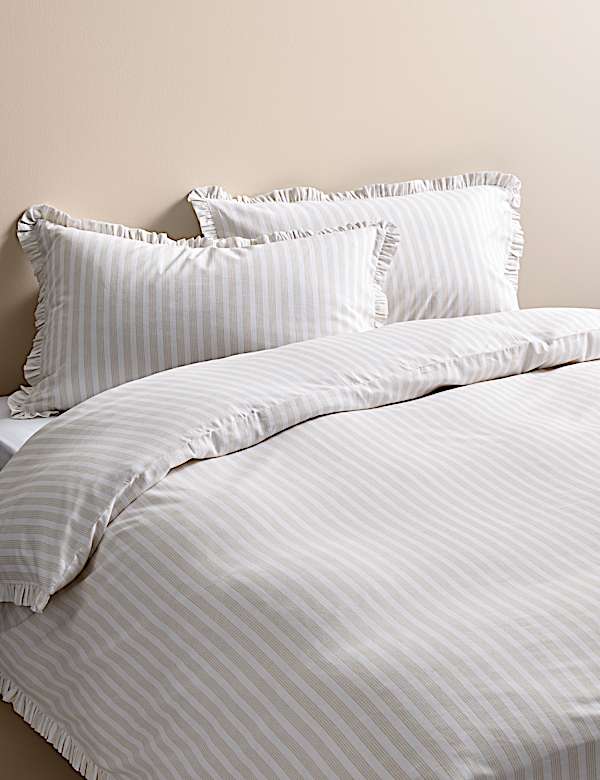 Ropa de cama de rayas 100 % algodón - ES