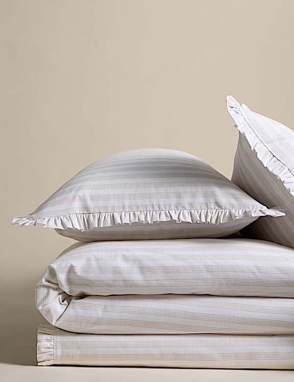 Ropa de cama de rayas 100 % algodón - ES