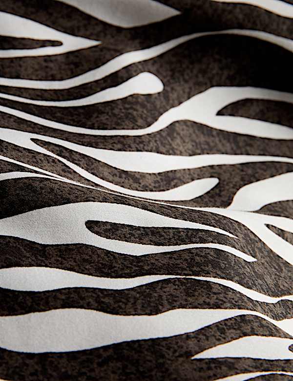 סט מצעים מסטין מכותנה טהורה בהדפס זברה - IL