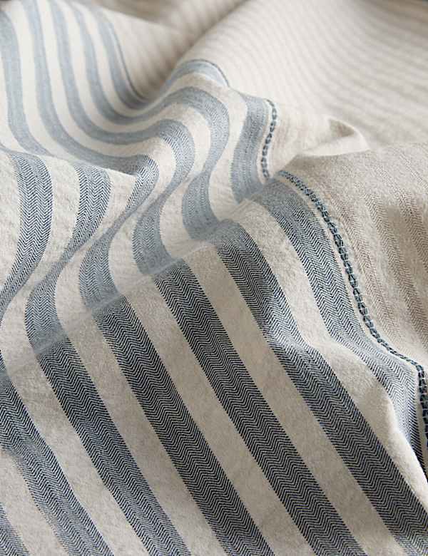 Carter Gestreiftes Bettwäscheset aus reinem Baumwoll-Jacquard - DE