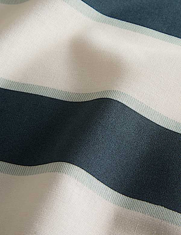 Cotton Blend Retro Striped Bedding Set - HR