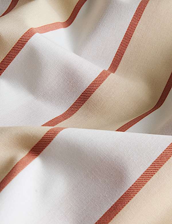 Cotton Blend Retro Striped Bedding Set - US